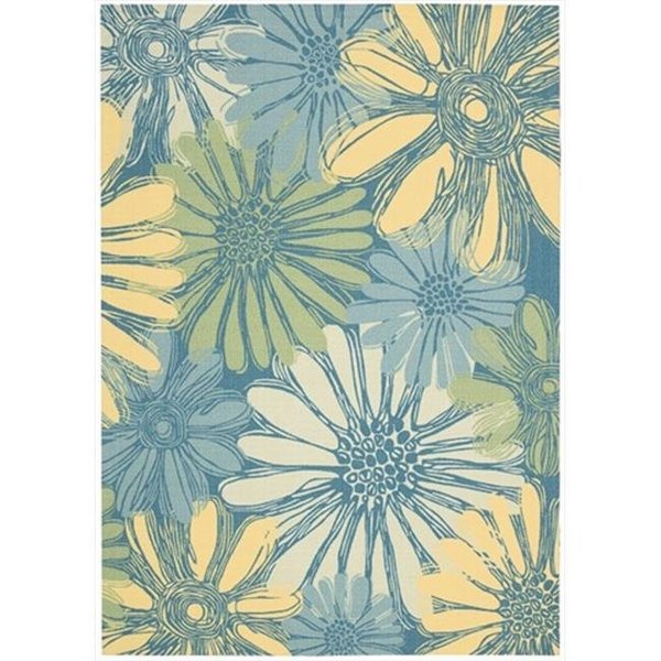 Nourison Nourison 11249 Home & Garden Area Rug Collection Blue 5 ft 3 in. x 7 ft 5 in. Rectangle 99446112491